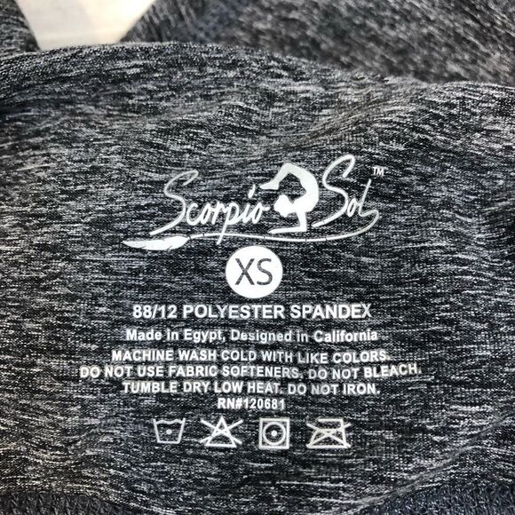 Scorpio Sol Yoga Capri Leggjngs Mesh Cut outs XS - Picture 6 of 9